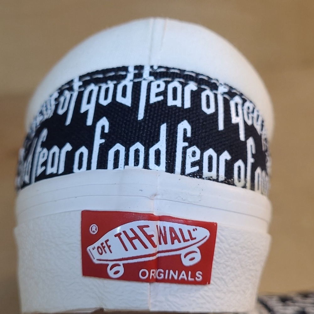 Vans Era X Fear Of God 95 Black White Canvas Shoes - Picture 13 of 14